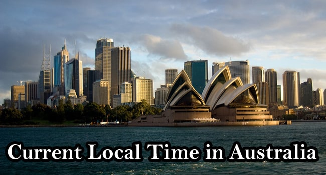 Current Local Time in Australia